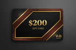 Load image into Gallery viewer, 200 Dollar Gift Card Gold Logo