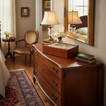 Load image into Gallery viewer, 4-Piece Vintage Oak Wood Jewelry Box with Extra Storage