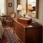 Load image into Gallery viewer, 4-Piece Vintage Oak Wood Jewelry Box with Extra Storage