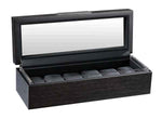 Load image into Gallery viewer, Volta 6-Piece Matte Charcoal Wood Watch Case