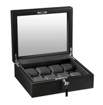 Load image into Gallery viewer, Volta 8 Carbon Fiber Watch Box With Glass Top