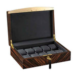 Load image into Gallery viewer, Volta 10-Piece High Gloss Ebony Wood Watch Case