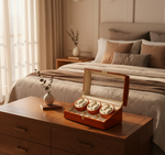 Load image into Gallery viewer, Diplomat Burl Wood Six Watch Winder - Realistic Bedroom