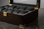 Cargar imagen en el visor de la galería, Diplomat 10-Piece Ebony Wood Watch Box - Watch Box Co.