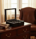 Cargar imagen en el visor de la galería, Volta 8-Piece Rustic Brown Matte Watch Case - Watch Box Co.