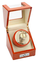 Load image into Gallery viewer, Diplomat Burlwood Watch Winder for Large Faced Watches