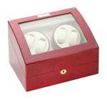 将图像加载到图库查看器中, Diplomat Rosewood Four Watch Winder - Elegant Rosewood Watch Winder for Luxury Timepieces - Watch Box Co.
