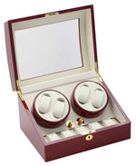 将图像加载到图库查看器中, Diplomat Rosewood Four Watch Winder - Elegant Rosewood Watch Winder for Luxury Timepieces - Watch Box Co.
