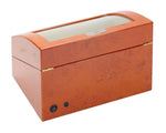 Load image into Gallery viewer, Diplomat Watch Winder - Burl Wood Four Watch Winder - Watch Box Co.