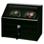 Load image into Gallery viewer, Diplomat Watch Winder - Piano Black Four Watch Winder