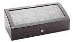 Load image into Gallery viewer, Diplomat Ebony Wood Eight Watch Winder - Elegant Storage Solution - Watch Box Co.