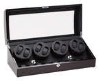 Load image into Gallery viewer, Diplomat Ebony Wood Eight Watch Winder - Watch Box Co. - 1
