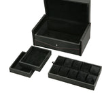 Load image into Gallery viewer, (10) Diplomat Carbon Fiber Watch Box with Extra Storage Tray - Watch Box Co. - 3
