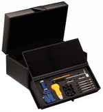 Load image into Gallery viewer, Diplomat 10-Piece Carbon Fiber Watch Case with Tool Kit Drawer - Watch Box Co.