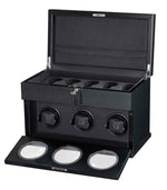 将图像加载到图库查看器中, Volta Triple Carbon Fiber Watch Winder for Automatic Timepieces - Watch Box Co.
