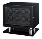 Load image into Gallery viewer, Volta Carbon Fiber Eight Watch Winder - Premium Storage Solution - Watch Box Co.