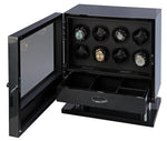 Load image into Gallery viewer, Volta Carbon Fiber 8 Watch Winder With Extra Storage Compartment
