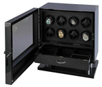 Load image into Gallery viewer, Volta Carbon Fiber Eight Watch Winder - Signature Series in High Gloss Finish - Watch Box Co.