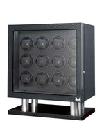 Load image into Gallery viewer, Volta Carbon Fiber Watch Winder - Luxurious Automatic Storage for 12 Watches - Watch Box Co.