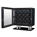 Load image into Gallery viewer, Volta Carbon Fiber Watch Winder - Luxurious Automatic Storage for 12 Watches - Watch Box Co.