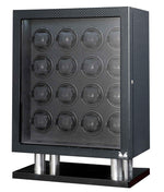 Load image into Gallery viewer, Volta Carbon Fiber Watch Winder - Premium Quality 16-Slot Watch Storage Solution - Watch Box Co.