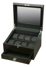 Load image into Gallery viewer, Volta 8-Piece Wood Watch Storage Case – Extra Storage Solution - Watch Box Co.