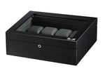 Cargar imagen en el visor de la galería, Volta 8 Carbon Fiber Watch Box With Glass Top - Watch Box Co.