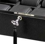 Cargar imagen en el visor de la galería, Volta 8 Carbon Fiber Watch Box With Glass Top - Watch Box Co.