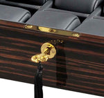 Cargar imagen en el visor de la galería, Volta 8-Piece Ebony Wood Watch Case - Watch Box Co.