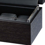 Cargar imagen en el visor de la galería, Volta 6-Piece Matte Charcoal Wood Watch Case - Watch Box Co.