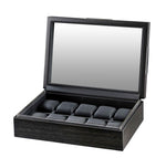 Load image into Gallery viewer, 10 Volta Matte Charcoal Wood Watch Case