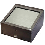 Load image into Gallery viewer, Volta 15 Compartment Wood Watch Box with Extra Storage for Organized Timepieces