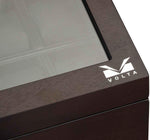 Cargar imagen en el visor de la galería, Volta 15 Compartment Wood Watch Box with Extra Storage for Organized Timepieces - Watch Box Co.