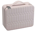 Load image into Gallery viewer, Volta Jewelry Case - 4-Piece Combination Watch & Jewelry Case in Nude Leather - Watch Box Co.