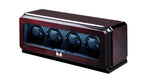 Load image into Gallery viewer, Volta Dark Ebony Rosewood Watch Winder - Premium Four Watch Storage Solution - Watch Box Co.