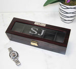 Load image into Gallery viewer, Diplomat 5-Piece Glossy Ebony Wood Watch Box