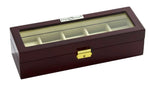Load image into Gallery viewer, Diplomat 5-Piece Glossy Rosewood Watch Box - Watch Box Co.