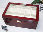 Load image into Gallery viewer, (20) Diplomat Glossy Rosewood Watch Box - Watch Box Co. - 4
