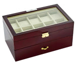 Cargar imagen en el visor de la galería, Diplomat 20-Piece Rosewood Watch Box - Watch Box Co.