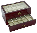 Cargar imagen en el visor de la galería, Diplomat 20-Piece Rosewood Watch Box - Watch Box Co.