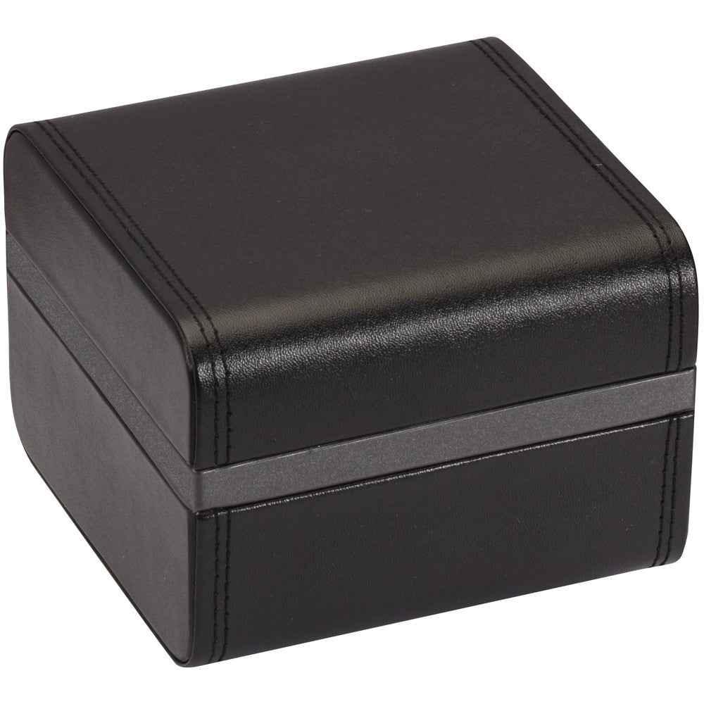 Diplomat Single Leather Watch Box In Black Onyx Watch Box Co.