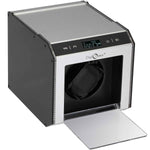 Load image into Gallery viewer, Silver LED Watch Winder - Diplomat Aluminum Single Watch Winder - Watch Box Co.