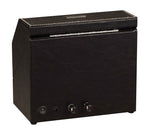Load image into Gallery viewer, Diplomat Black Leather Watch Winder with Stitch Trim - Double Watch Storage Solution