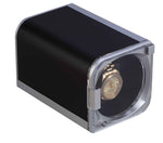Load image into Gallery viewer, Diplomat Watch Winder – Silver/Black Matte Finish Single Watch Winder