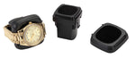 Load image into Gallery viewer, Diplomat Black Carbon Fiber Pattern Double Watch Winder &amp; 10 Watch Additional Storage
