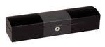 Load image into Gallery viewer, Diplomat 8-Piece Black Wood Watch Storage Case – Carbon Fiber Accents
