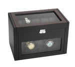 Load image into Gallery viewer, Diplomat Modena Black Carbon Fiber Watch Winder with 10-Watch Storage