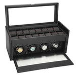 Load image into Gallery viewer, Diplomat Modena Quad Watch Winder – Racing-Inspired Carbon Fiber Design