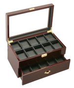 Load image into Gallery viewer, (20) Diplomat Dark Ebony wood Watch Box