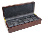 Load image into Gallery viewer, (6) Genuine Mahogany Wood Watch Box
